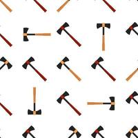 Illustration on theme pattern steel axes with wooden handle vector