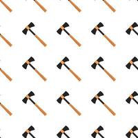 Illustration on theme pattern steel axes with wooden handle vector