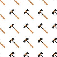 Illustration on theme pattern steel axes with wooden handle vector