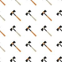 Illustration on theme pattern steel axes with wooden handle vector