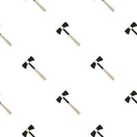 Illustration on theme pattern steel axes with wooden handle vector
