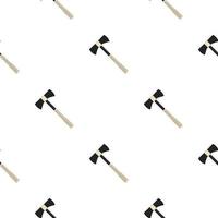 Illustration on theme pattern steel axes with wooden handle vector