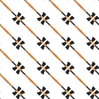 Illustration on theme pattern steel axes with wooden handle vector
