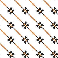 Illustration on theme pattern steel axes with wooden handle vector