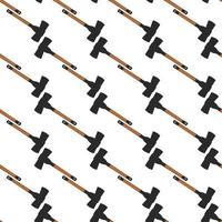 Illustration on theme pattern steel axes with wooden handle vector