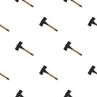 Illustration on theme pattern steel axes with wooden handle vector