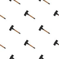 Illustration on theme pattern steel axes with wooden handle vector