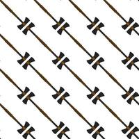 Illustration on theme pattern steel axes with wooden handle vector