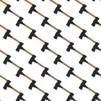 Illustration on theme pattern steel axes with wooden handle vector