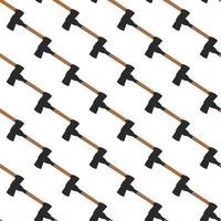 Illustration on theme pattern steel axes with wooden handle vector