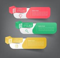 modern text box template, infographics banner vector