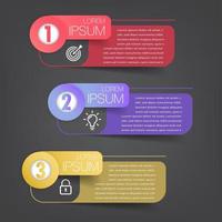 modern text box template, infographics banner vector