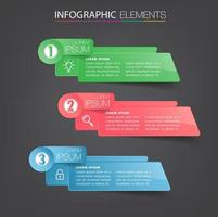 modern text box template, infographics banner vector