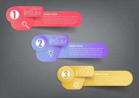 modern text box template, infographics banner vector