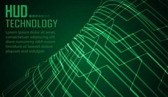 Fondo de concepto de tecnología futura de circuito cibernético vector