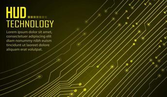 Fondo de concepto de tecnología futura de circuito cibernético vector