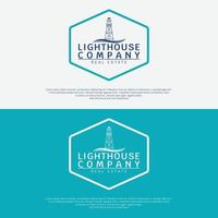 Lighthouse simple modern logo template vector