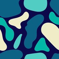 Abstract Liquid Shapes Seamless Repeat Pattern vector