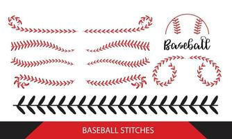 Baseball  Stitches  on a white background vector