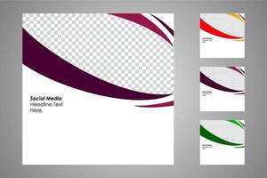 Suitable for social media posts templates and web or internet ads. vector