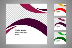 Suitable for social media posts templates and web or internet ads. vector