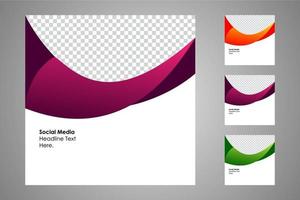 Suitable for social media posts templates and web or internet ads. vector