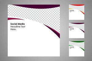 Suitable for social media posts templates and web or internet ads. vector