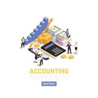 Accounting Isometric Vector Illustration