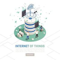 Internet Of Things Isometric Design Concept Vector Illustration