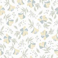 vector Alstroemeria flower motif background seamless pattern