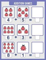 Count the numbers in the picture and write the result. vector