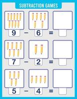 Count the numbers in the picture and write the result. vector