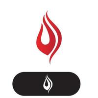 Fire flame logo vector illustration