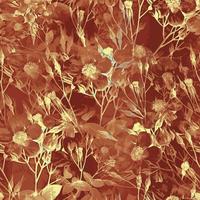 Brown Sepia Floral Surface Pattern