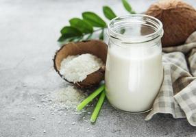 Fresh coconut milk photo