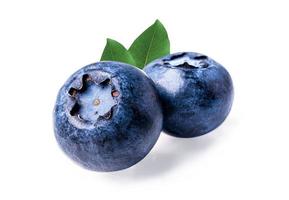 Blueberries isolated on white background with clipping path. photo