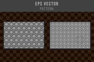 Set of grayscale seamless pattern black and white eps vector editable