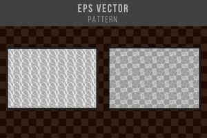 Set of grayscale seamless pattern black and white eps vector editable