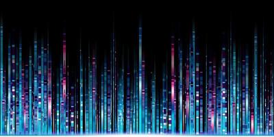 abstract light line glow blue led line motion technology background photo