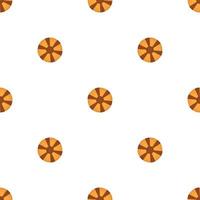 big set identical biscuit, kit colorful pastry cookie vector