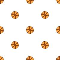 big set identical biscuit, kit colorful pastry cookie vector