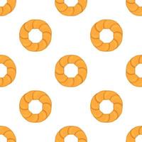 big set identical biscuit, kit colorful pastry cookie vector