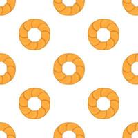 big set identical biscuit, kit colorful pastry cookie vector