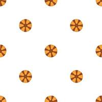 big set identical biscuit, kit colorful pastry cookie vector