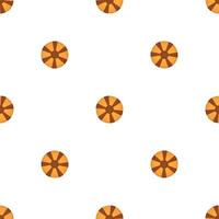 big set identical biscuit, kit colorful pastry cookie vector