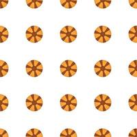 big set identical biscuit, kit colorful pastry cookie vector