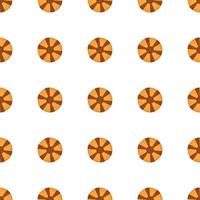 big set identical biscuit, kit colorful pastry cookie vector