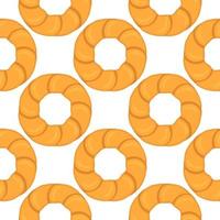 big set identical biscuit, kit colorful pastry cookie vector