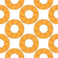 big set identical biscuit, kit colorful pastry cookie vector