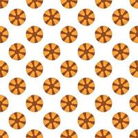 big set identical biscuit, kit colorful pastry cookie vector